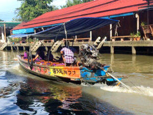 Longtail boat on the klong