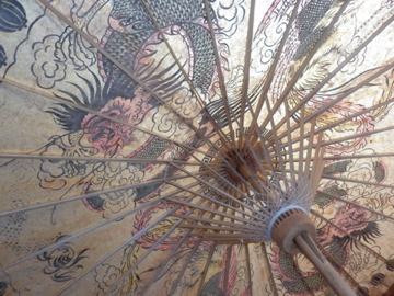 Parasol with dragon image