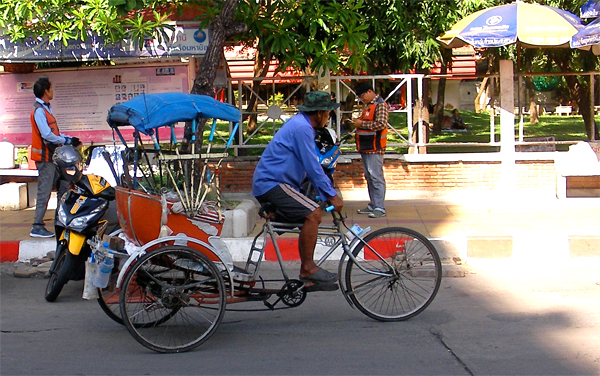 Bicycle Powered Rickshaw Samut Sakhon