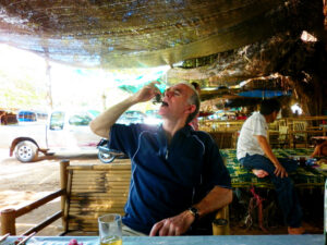 Snacking Scorpions at Huay Saneng Reservoir Surin