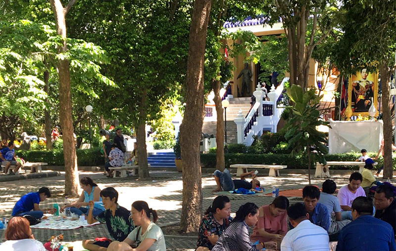 Picnic near Shrine at The Eminence